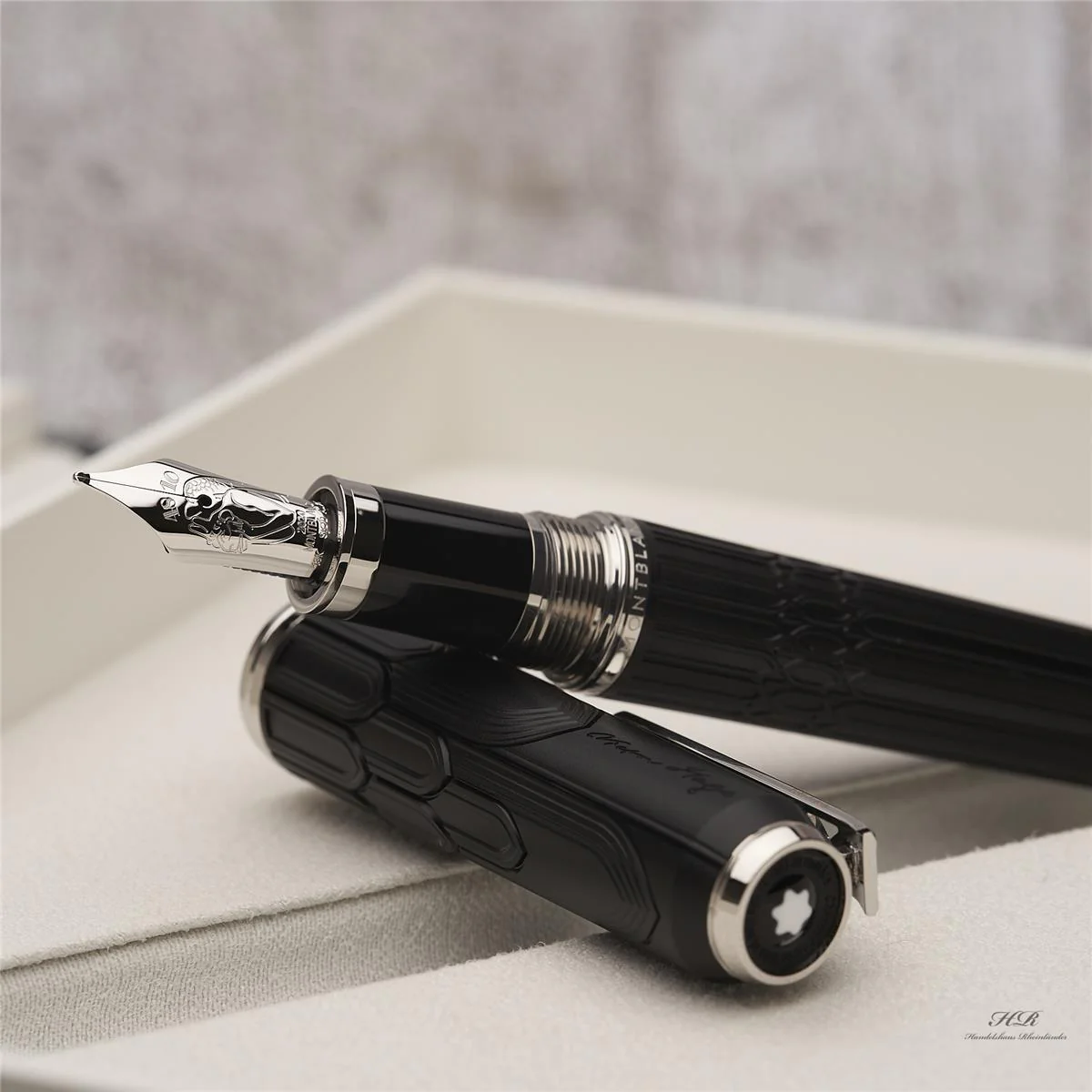 Montblanc Writers Edition Hommage to Victor Hugo Fountain Pen Black ID 125510 OVP - Image 2