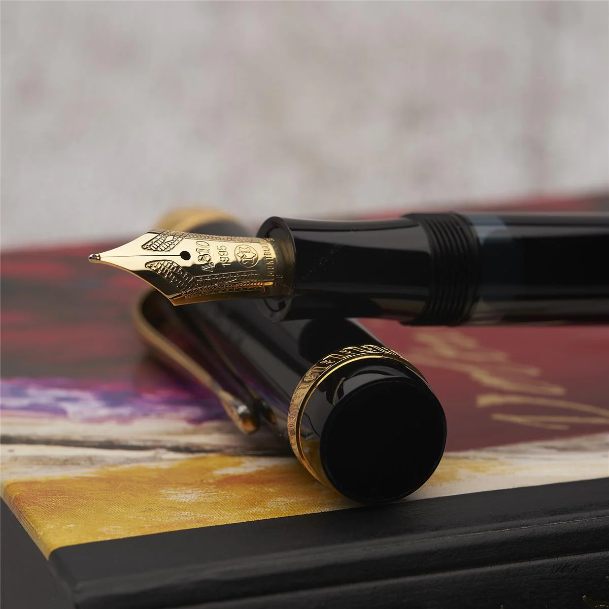 Montblanc Writers Edition von 1995 Voltaire Füllfederhalter ID 28620 mit OVP - Image 3
