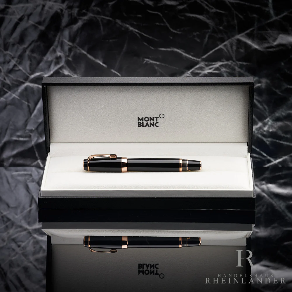 Montblanc Boheme Marron Line Rosé Gold Resin Fountain Pen Füller ID 38268 OVP