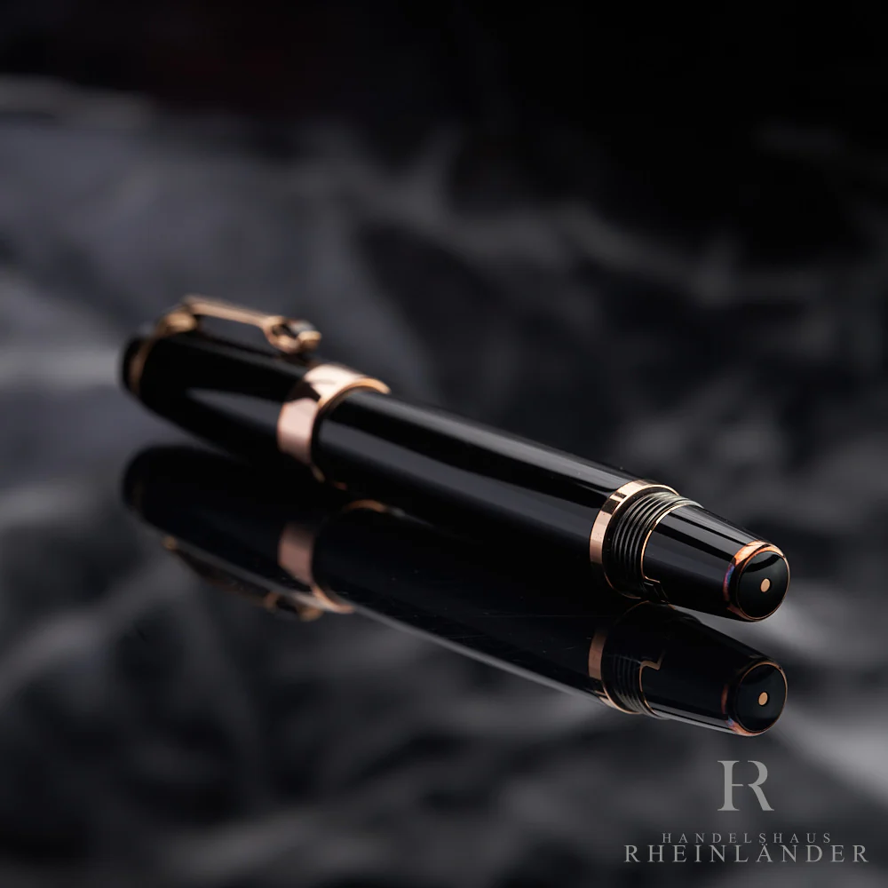 Montblanc Boheme Marron Line Rosé Gold Resin Fountain Pen Füller ID 38268 OVP - Image 3