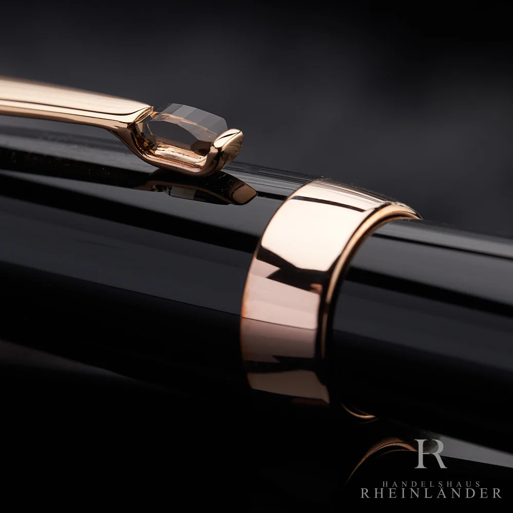 Montblanc Boheme Marron Line Rosé Gold Resin Fountain Pen Füller ID 38268 OVP - Image 4
