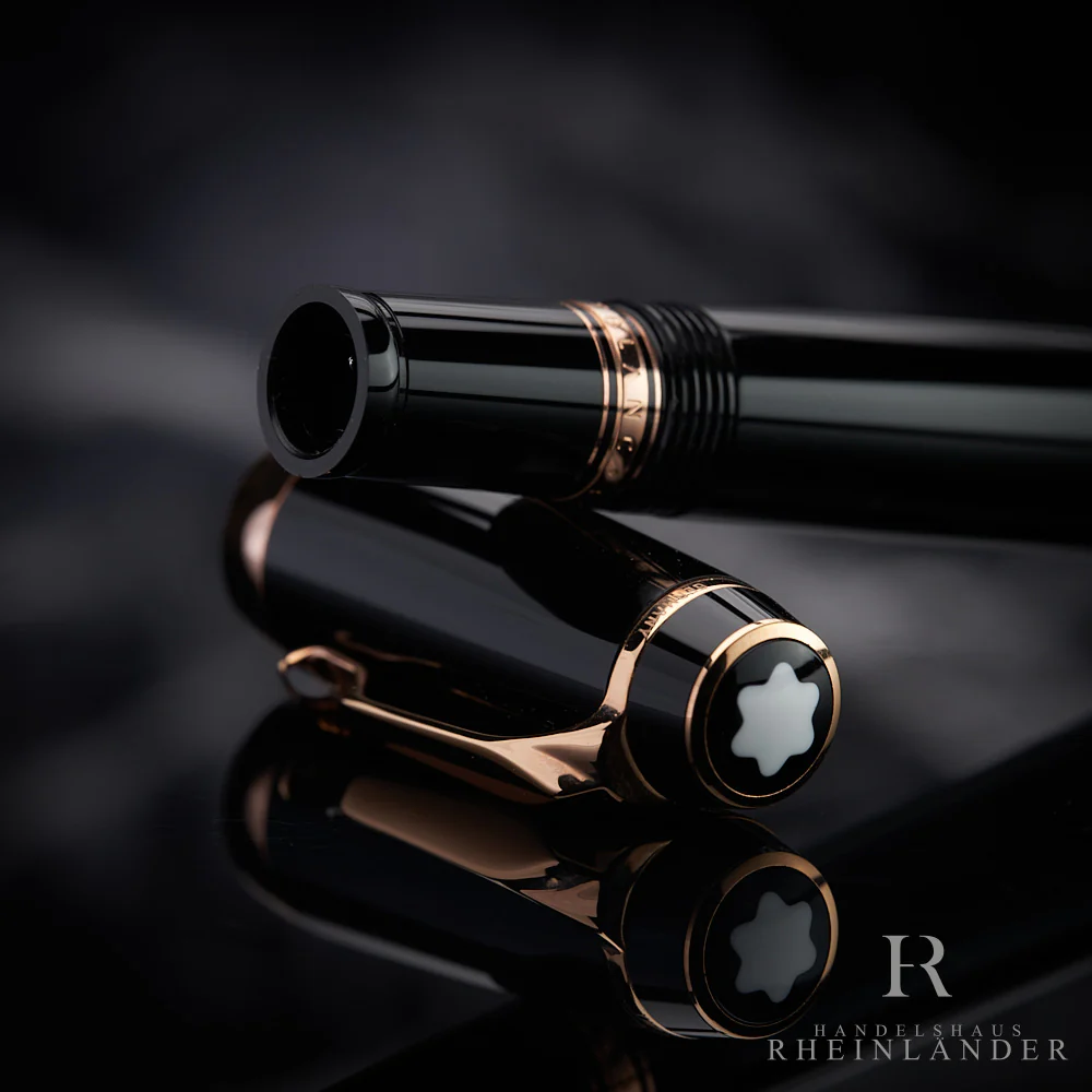 Montblanc Boheme Marron Line Rosé Gold Resin Fountain Pen Füller ID 38268 OVP - Image 5