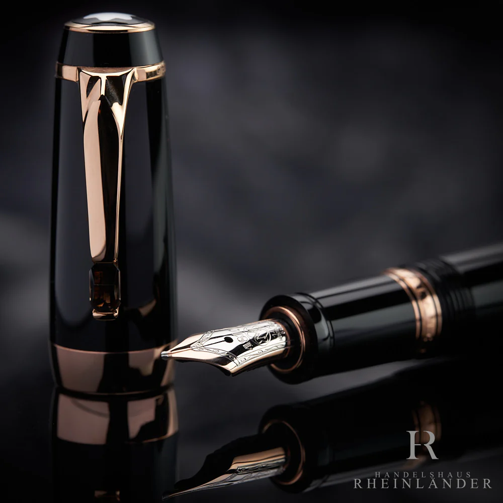 Montblanc Boheme Marron Line Rosé Gold Resin Fountain Pen Füller ID 38268 OVP - Image 6