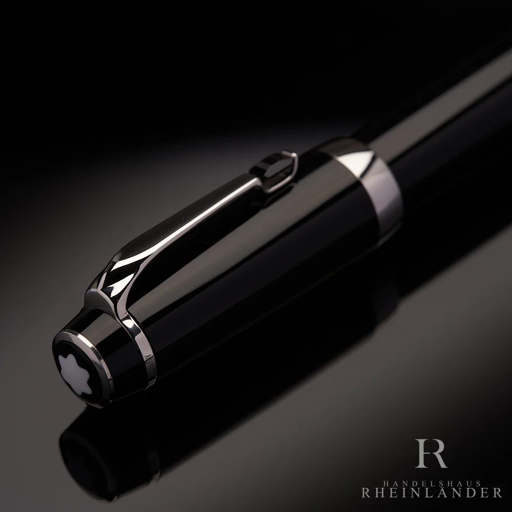 Montblanc Boheme Noir Platinum Line Rollerball Fineliner Resin Black ID 5098 OVP - Image 4