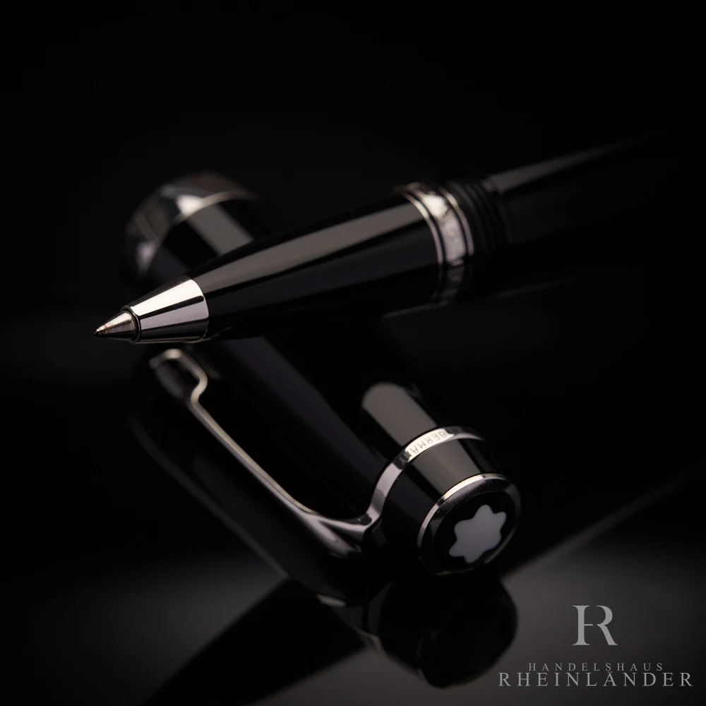 Montblanc Boheme Noir Platinum Line Rollerball Fineliner Resin Black ID 5098 OVP - Image 6