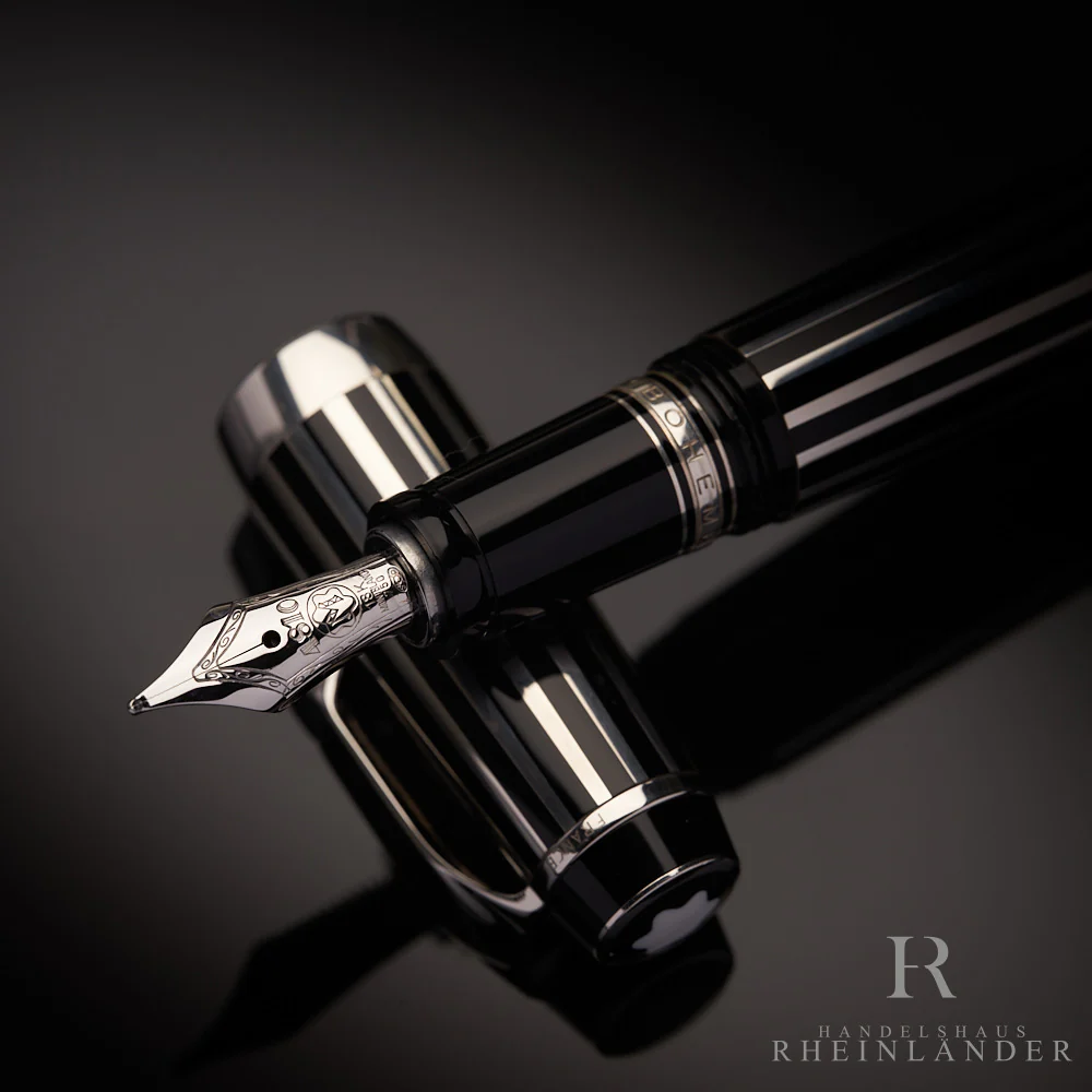 Montblanc Boheme Crystal Platinum Plated Line Fountain Pen Füller ID 7535 - Image 6